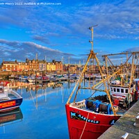 Buy canvas prints of A view of Arbroath Harbour  by Navin Mistry