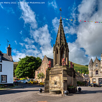 Buy canvas prints of The Bruce Fountain, Falkland, Fife  by Navin Mistry