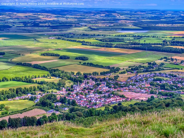 A view of Falkland, Fife from East Lomond Picture Board by Navin Mistry