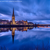 Buy canvas prints of Perth and the River Tay at Dusk by Navin Mistry