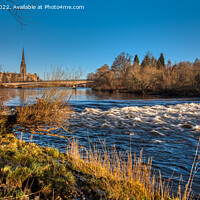 Buy canvas prints of Rapids of the River Tay, Perth by Navin Mistry