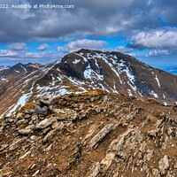 Buy canvas prints of A view of the summit Ben Lawers  by Navin Mistry