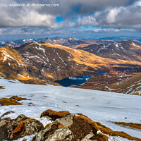 Buy canvas prints of A view from the summit of Ben Lawers by Navin Mistry