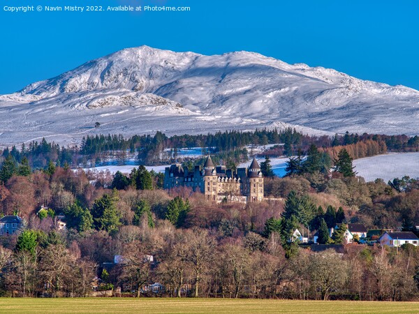 The Atholl Palace Hotel and Ben Vrackie, Pitlochry Picture Board by Navin Mistry
