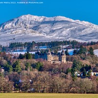 Buy canvas prints of The Atholl Palace Hotel and Ben Vrackie, Pitlochry by Navin Mistry