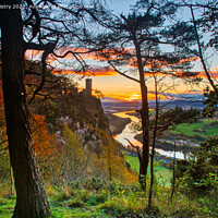 Buy canvas prints of A view of the River Tay at sunrise from Kinnoull H by Navin Mistry