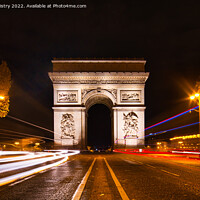 Buy canvas prints of The Arc de Triomphe de l'Étoile, Paris, France  by Navin Mistry