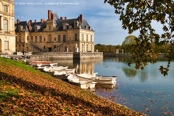  Château de Fontainebleau seen in the Autumn Picture Board by Navin Mistry