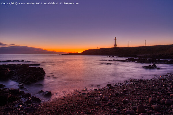 Aberdeen Bay Sunrise Picture Board by Navin Mistry