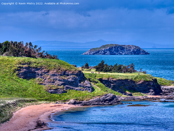 A view of Glen Golf Course, North Berwick Picture Board by Navin Mistry