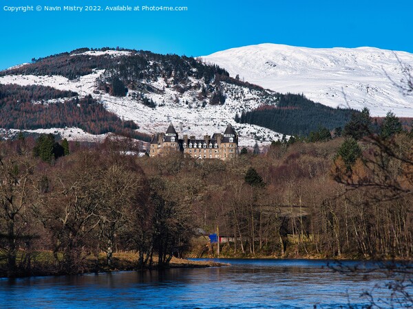 Winter and The Atholl Palace Hotel, Pitlochry  Picture Board by Navin Mistry