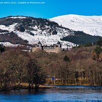 Buy canvas prints of Winter and The Atholl Palace Hotel, Pitlochry  by Navin Mistry
