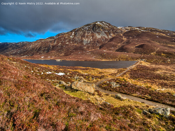 A view of Ben Vrackie and Loch a' Choire.  Picture Board by Navin Mistry
