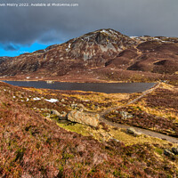 Buy canvas prints of A view of Ben Vrackie and Loch a' Choire.  by Navin Mistry