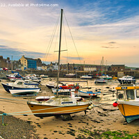 Buy canvas prints of Stonehaven Harbour at dusk  by Navin Mistry