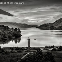 Buy canvas prints of Glenfinnan Monument and Loch Shiel by Navin Mistry
