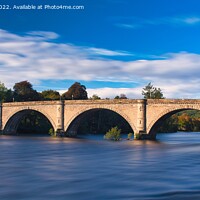 Buy canvas prints of Dunkeld Bridge and the River Tay by Navin Mistry