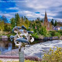 Buy canvas prints of Blairgowrie and the River Ericht by Navin Mistry