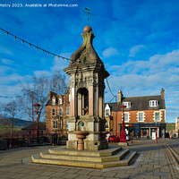 Buy canvas prints of The Murray Fountain, Crieff, Perthshire  by Navin Mistry