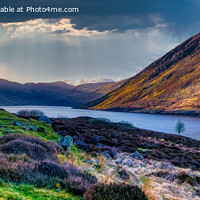 Buy canvas prints of A view of Loch Turret  Resevoir, Crieff by Navin Mistry