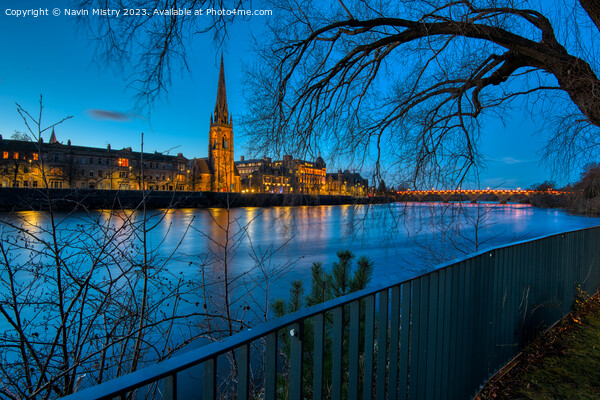 A view of the River Tay and Perth  Picture Board by Navin Mistry