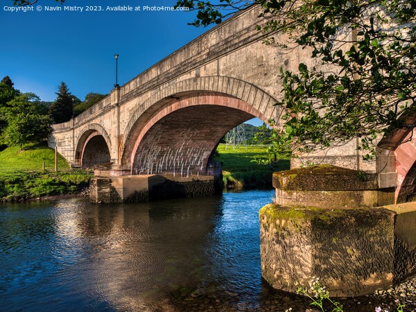 A view of the Bridge of Earn, Perthshire Picture Board by Navin Mistry