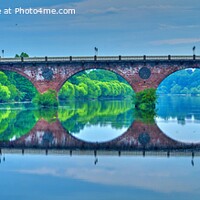 Buy canvas prints of Perth Bridge Reflections by Navin Mistry
