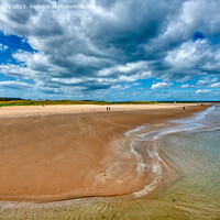 Buy canvas prints of St. Andrews West Sands beach by Navin Mistry
