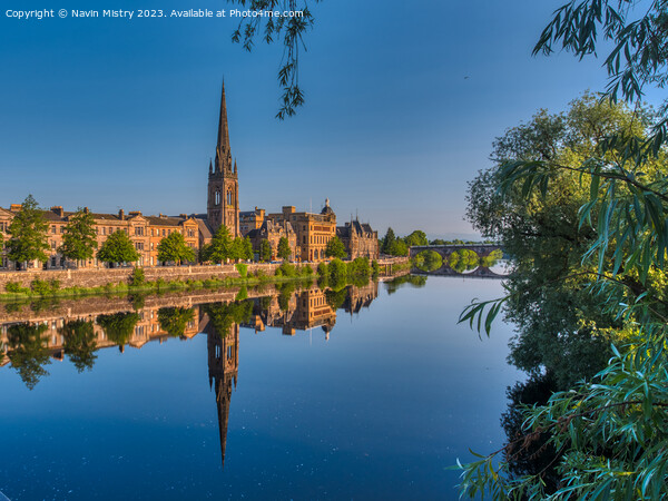 Perth and the River Tay Picture Board by Navin Mistry