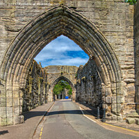 Buy canvas prints of St. Andrews Cathedral Walls, Fife, Scotland by Navin Mistry