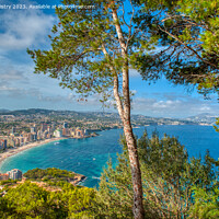 Buy canvas prints of A view of Calpe from the Peñón de Ifach by Navin Mistry