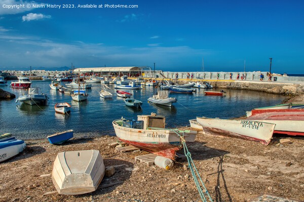 The harbour of the Island of Tabarca, Alicante Pro Picture Board by Navin Mistry