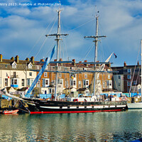 Buy canvas prints of TSS Royalist seen in Weymouth Harbour   by Navin Mistry
