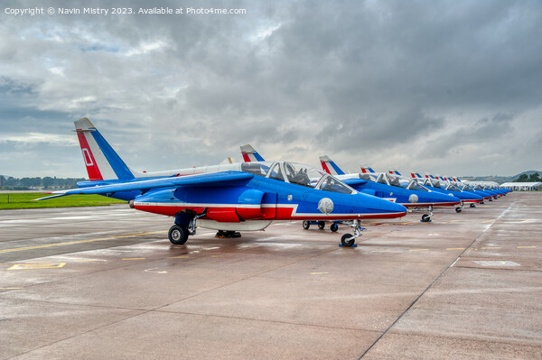 Patrouille de France Alpha Jet Picture Board by Navin Mistry