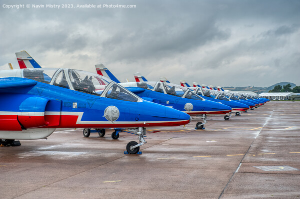 Patrouille de France Alpha Jet RAF Leuchars Picture Board by Navin Mistry