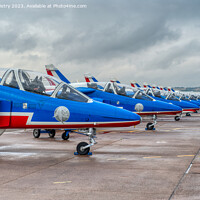 Buy canvas prints of Patrouille de France Alpha Jet RAF Leuchars by Navin Mistry