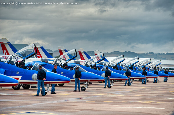 Patrouille de France Alpha Jets Picture Board by Navin Mistry