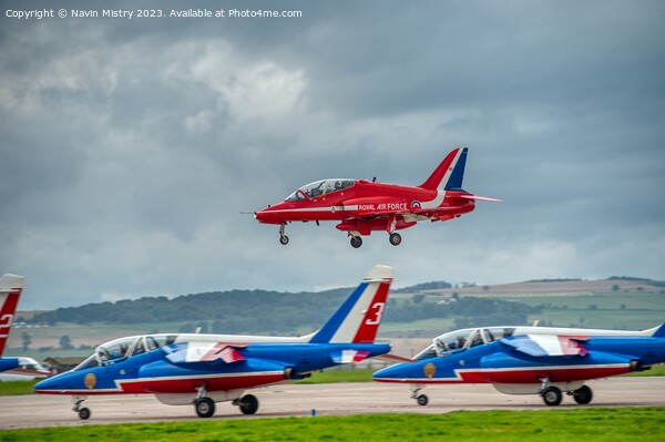 The Red Arrows and Patrouille de France Picture Board by Navin Mistry
