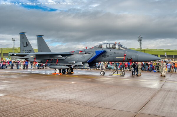 McDonnell Douglas F-15E Strike Eagle  Picture Board by Navin Mistry