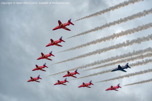 The Red Arrows and a guest   Picture Board by Navin Mistry