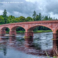 Buy canvas prints of Kinclaven Bridge, at Meikleour, Perthshire by Navin Mistry