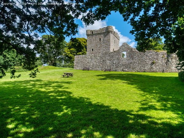 Loch Leven Castle Picture Board by Navin Mistry