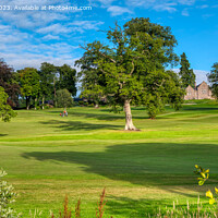 Buy canvas prints of Murrayshall Golf Course, Evening Light by Navin Mistry