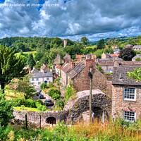 Buy canvas prints of A view from Castle Walk, Richmond, Yorkshire  by Navin Mistry