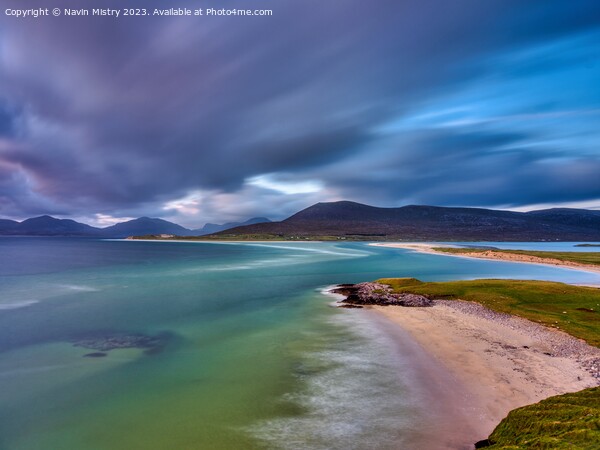 A view of Sielebost and Luskentyre Beaches Picture Board by Navin Mistry