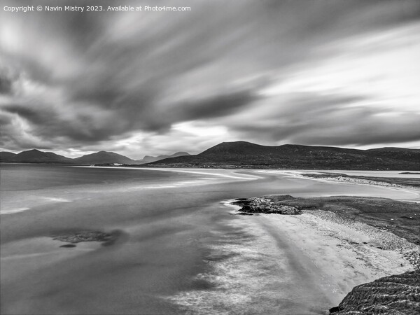 A view of Sielebost and Luskentyre Beachs, Isle of Picture Board by Navin Mistry