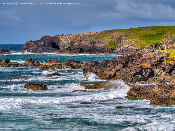 The Atlantic coast at Eoropaidh, Isle of Lewis Picture Board by Navin Mistry