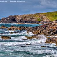 Buy canvas prints of The Atlantic coast at Eoropaidh, Isle of Lewis by Navin Mistry