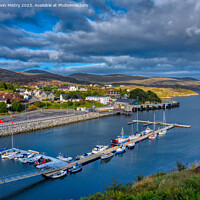 Buy canvas prints of A view of Tarbert, Isle of Harris  by Navin Mistry