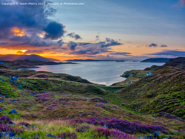 A view of East Loch Tarbert and Scotasay Picture Board by Navin Mistry